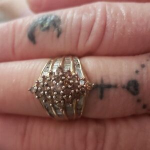 Champagne diamond ring